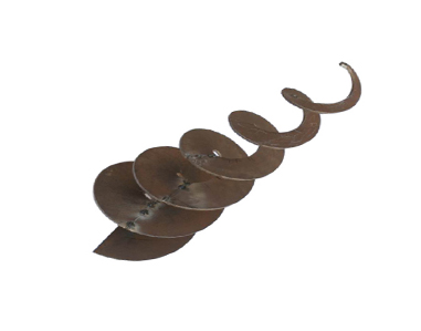 Tapered sectional screw flight