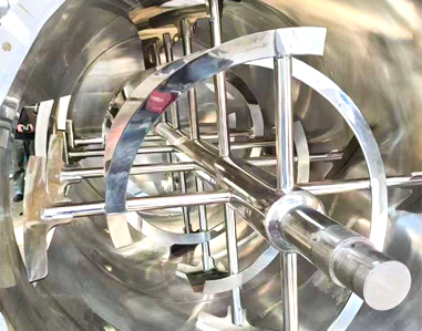 Stainless ribbon spiral mixer