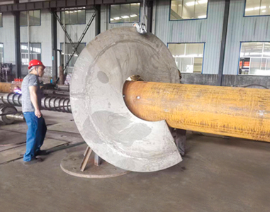 2.2 m large sectional screw flight
