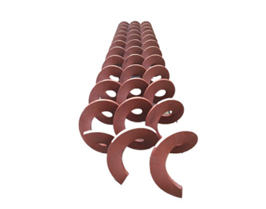 Carbon steel shaftless screw