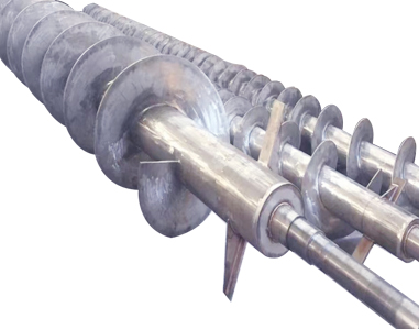 Screw shaft for the paper industry