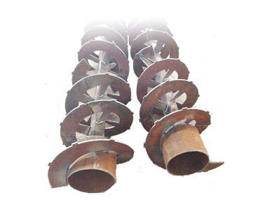 Screw shaft for snow removal