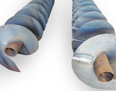 Screw shaft for feed processing